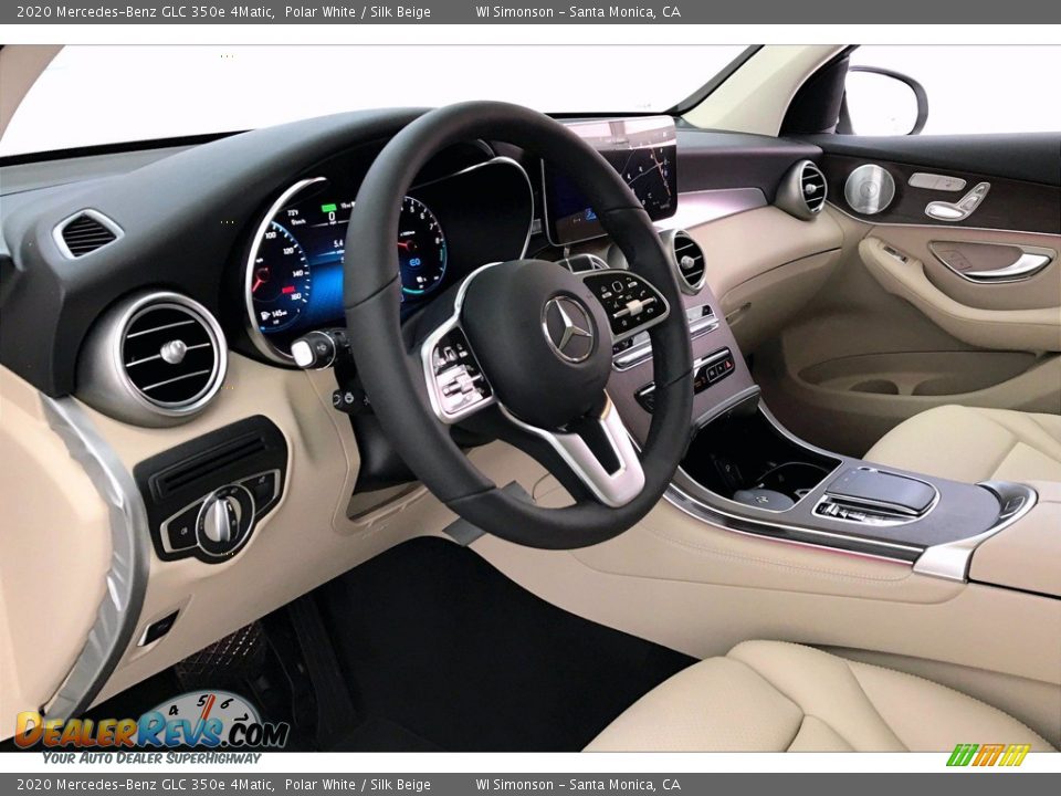 Silk Beige Interior - 2020 Mercedes-Benz GLC 350e 4Matic Photo #4