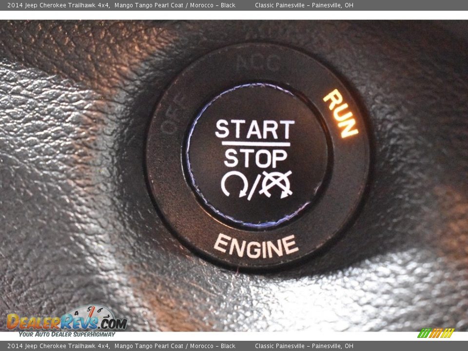 2014 Jeep Cherokee Trailhawk 4x4 Mango Tango Pearl Coat / Morocco - Black Photo #16