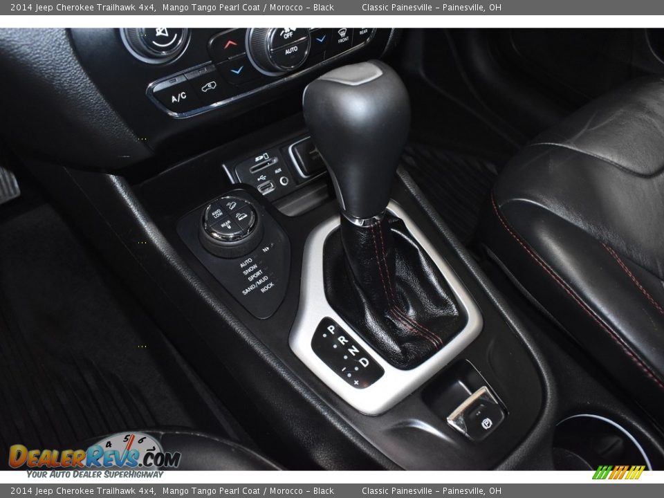 2014 Jeep Cherokee Trailhawk 4x4 Mango Tango Pearl Coat / Morocco - Black Photo #17