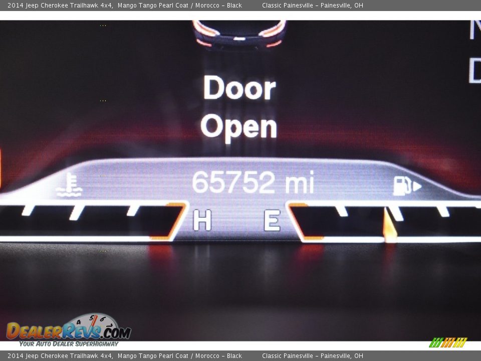 2014 Jeep Cherokee Trailhawk 4x4 Mango Tango Pearl Coat / Morocco - Black Photo #18