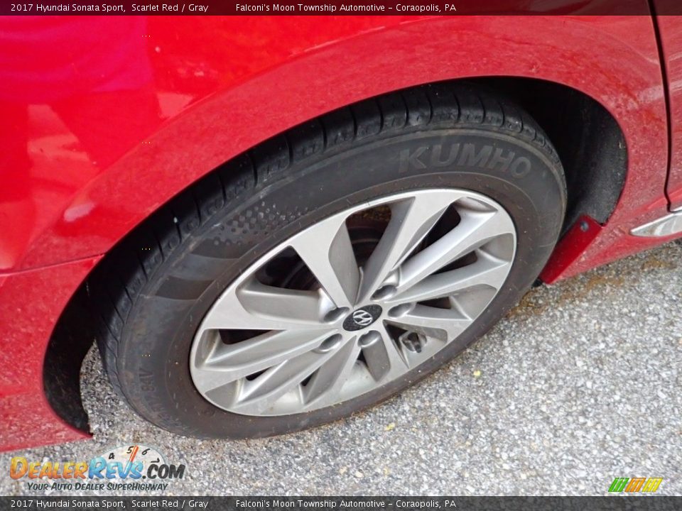 2017 Hyundai Sonata Sport Scarlet Red / Gray Photo #5