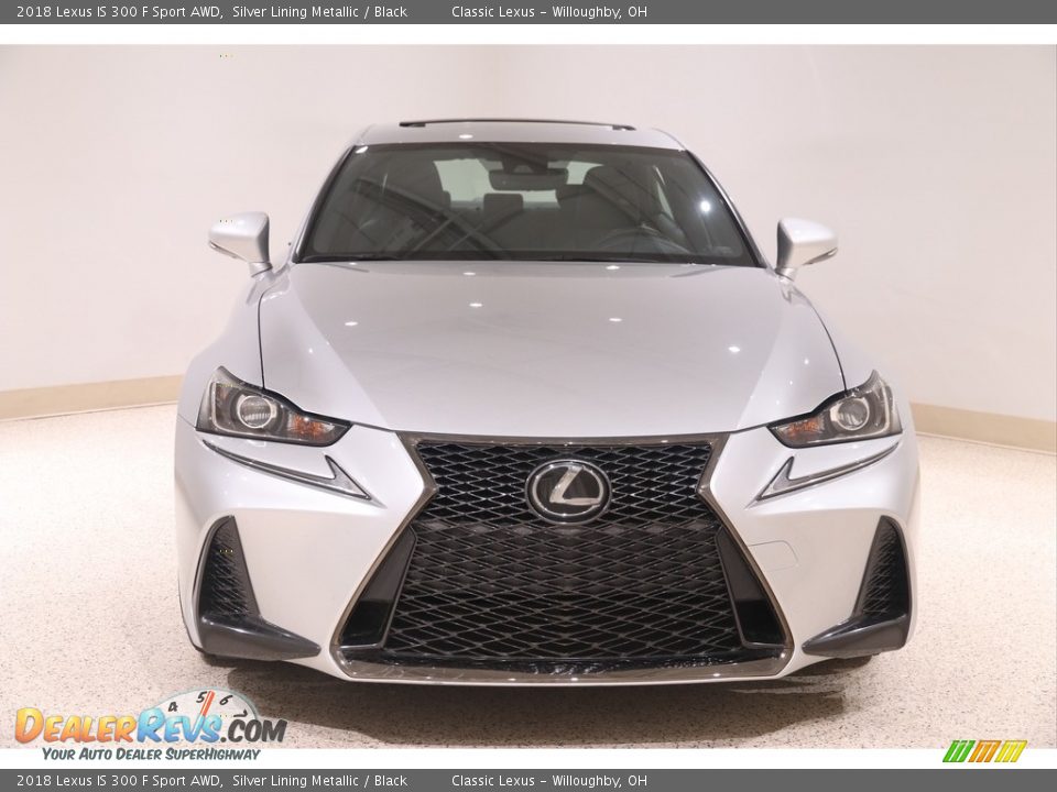 2018 Lexus IS 300 F Sport AWD Silver Lining Metallic / Black Photo #2