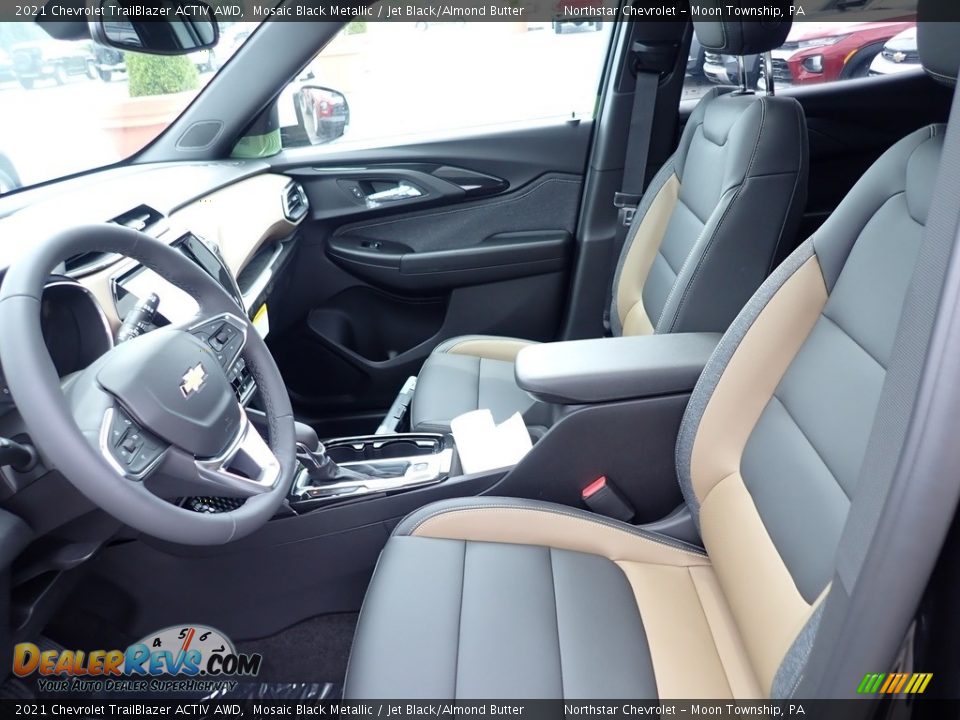Jet Black/Almond Butter Interior - 2021 Chevrolet TrailBlazer ACTIV AWD Photo #14