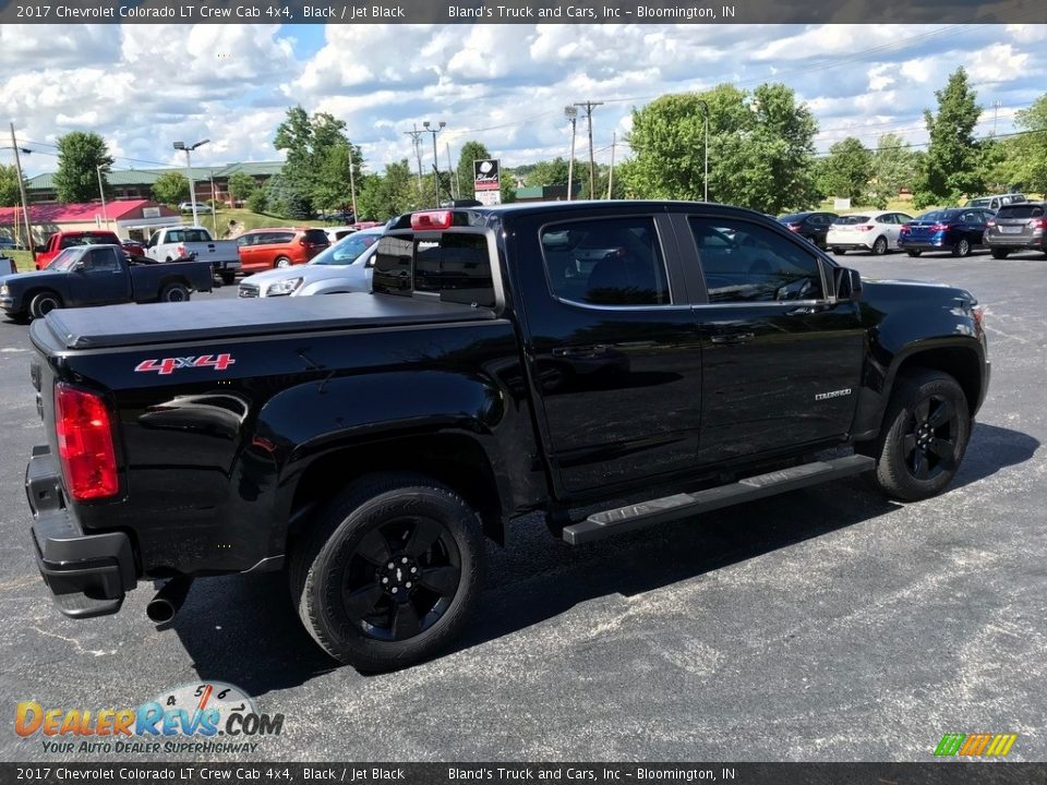 2017 Chevrolet Colorado LT Crew Cab 4x4 Black / Jet Black Photo #6