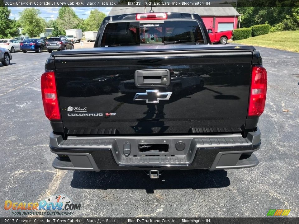 2017 Chevrolet Colorado LT Crew Cab 4x4 Black / Jet Black Photo #7