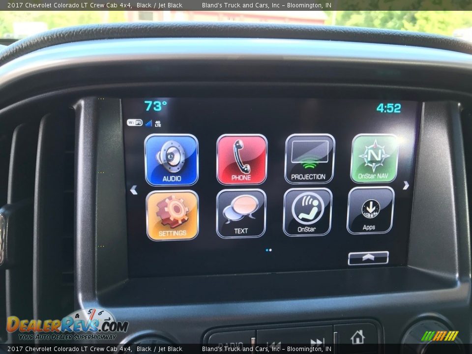 2017 Chevrolet Colorado LT Crew Cab 4x4 Black / Jet Black Photo #21