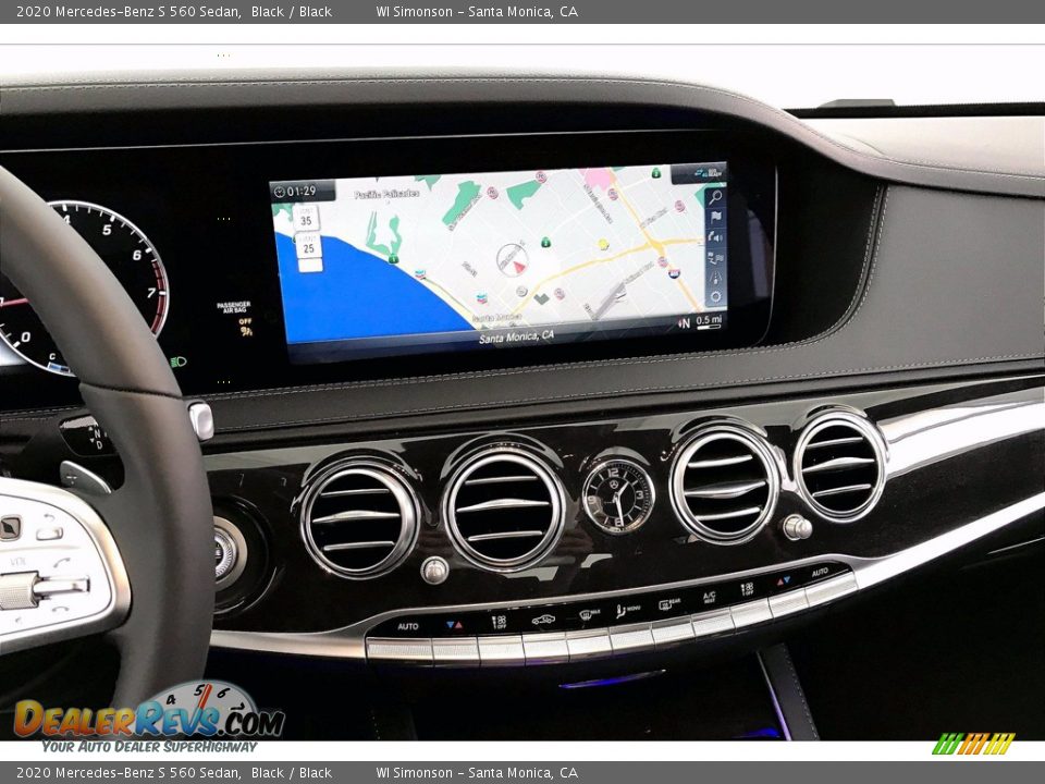 2020 Mercedes-Benz S 560 Sedan Black / Black Photo #6