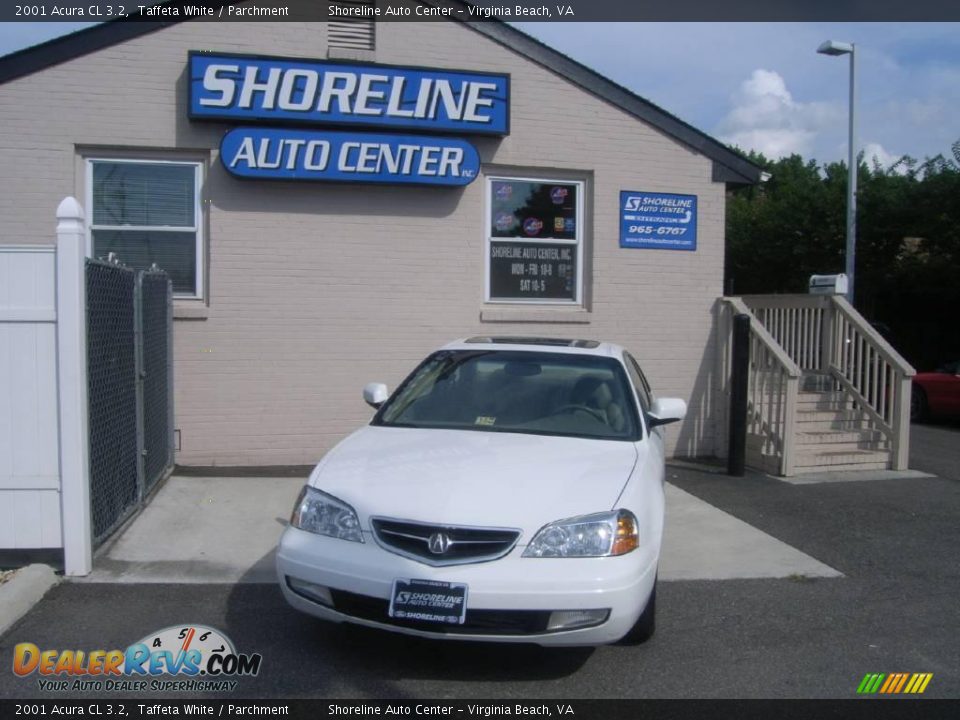 2001 Acura CL 3.2 Taffeta White / Parchment Photo #1