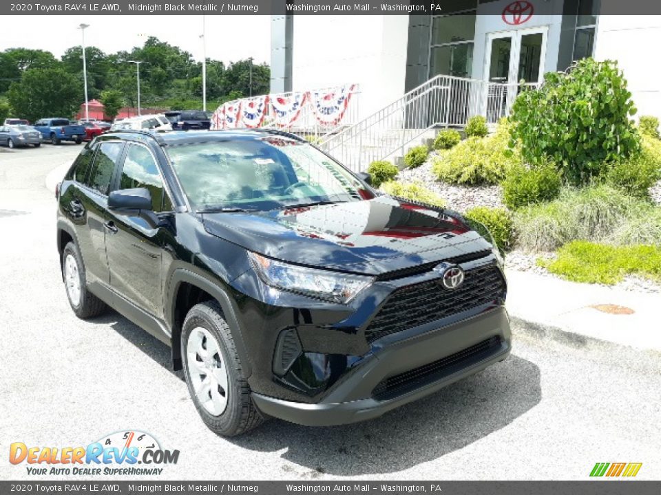 2020 Toyota RAV4 LE AWD Midnight Black Metallic / Nutmeg Photo #1