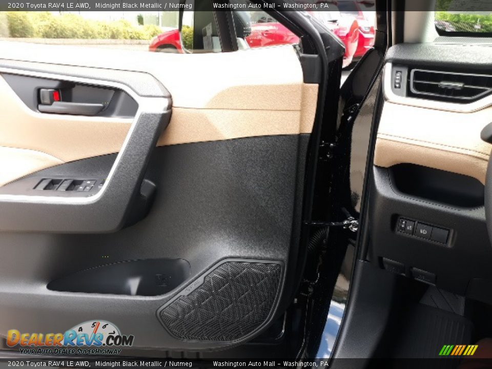 2020 Toyota RAV4 LE AWD Midnight Black Metallic / Nutmeg Photo #7