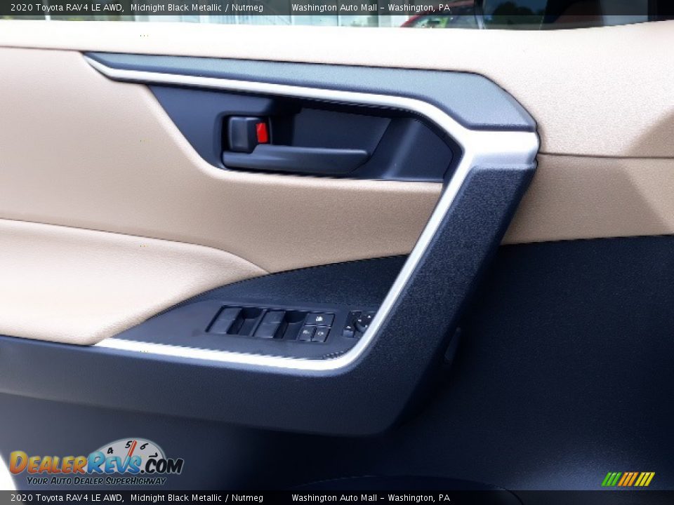 2020 Toyota RAV4 LE AWD Midnight Black Metallic / Nutmeg Photo #8