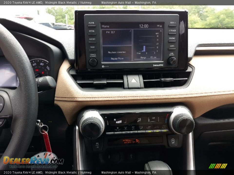 2020 Toyota RAV4 LE AWD Midnight Black Metallic / Nutmeg Photo #11