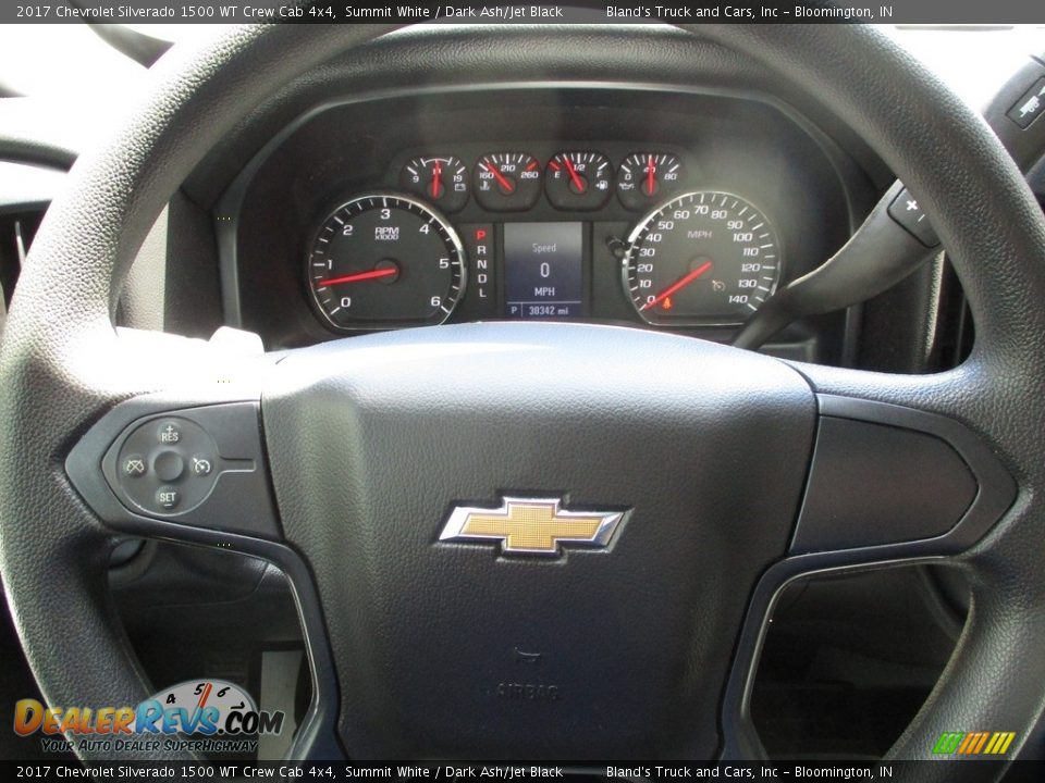 2017 Chevrolet Silverado 1500 WT Crew Cab 4x4 Summit White / Dark Ash/Jet Black Photo #13