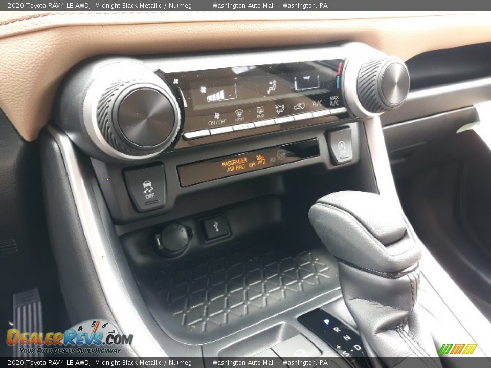 2020 Toyota RAV4 LE AWD Midnight Black Metallic / Nutmeg Photo #13