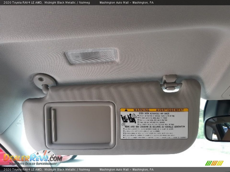 2020 Toyota RAV4 LE AWD Midnight Black Metallic / Nutmeg Photo #15