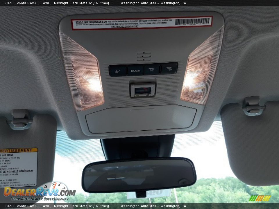 2020 Toyota RAV4 LE AWD Midnight Black Metallic / Nutmeg Photo #16
