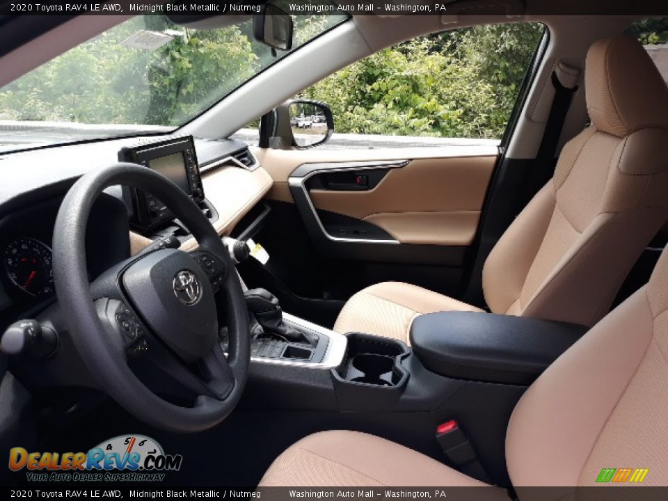 2020 Toyota RAV4 LE AWD Midnight Black Metallic / Nutmeg Photo #18