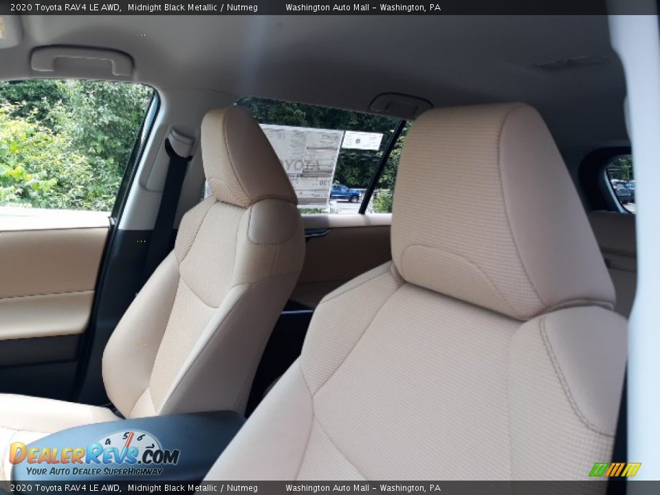 2020 Toyota RAV4 LE AWD Midnight Black Metallic / Nutmeg Photo #19