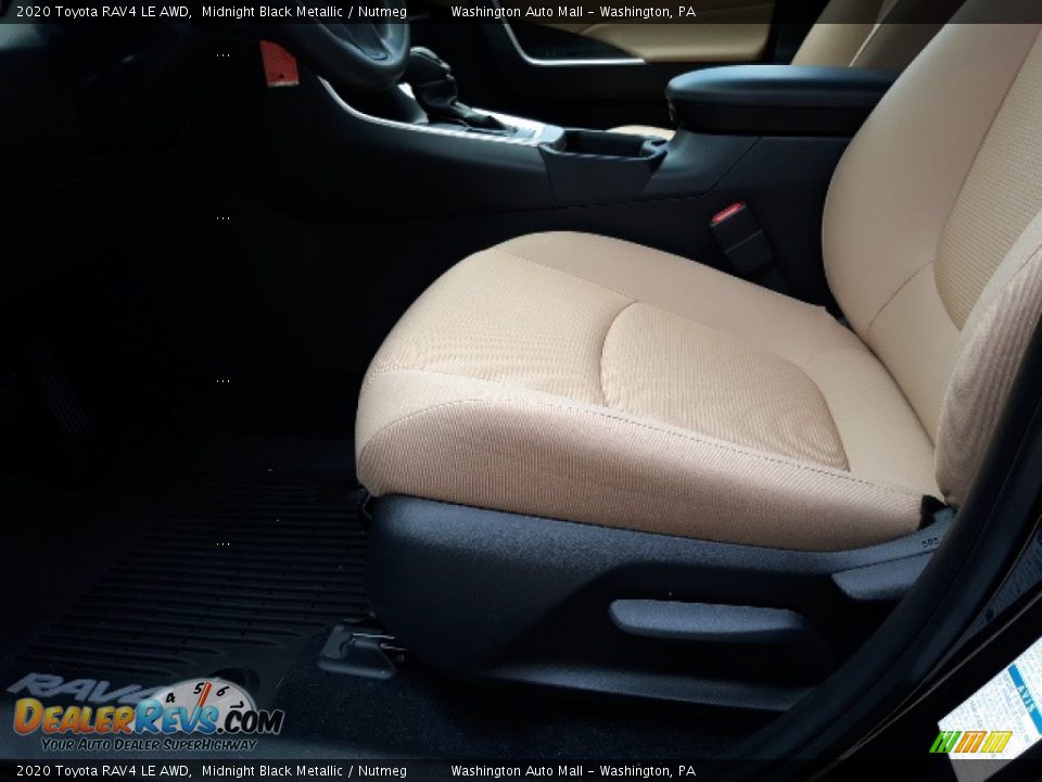 2020 Toyota RAV4 LE AWD Midnight Black Metallic / Nutmeg Photo #20