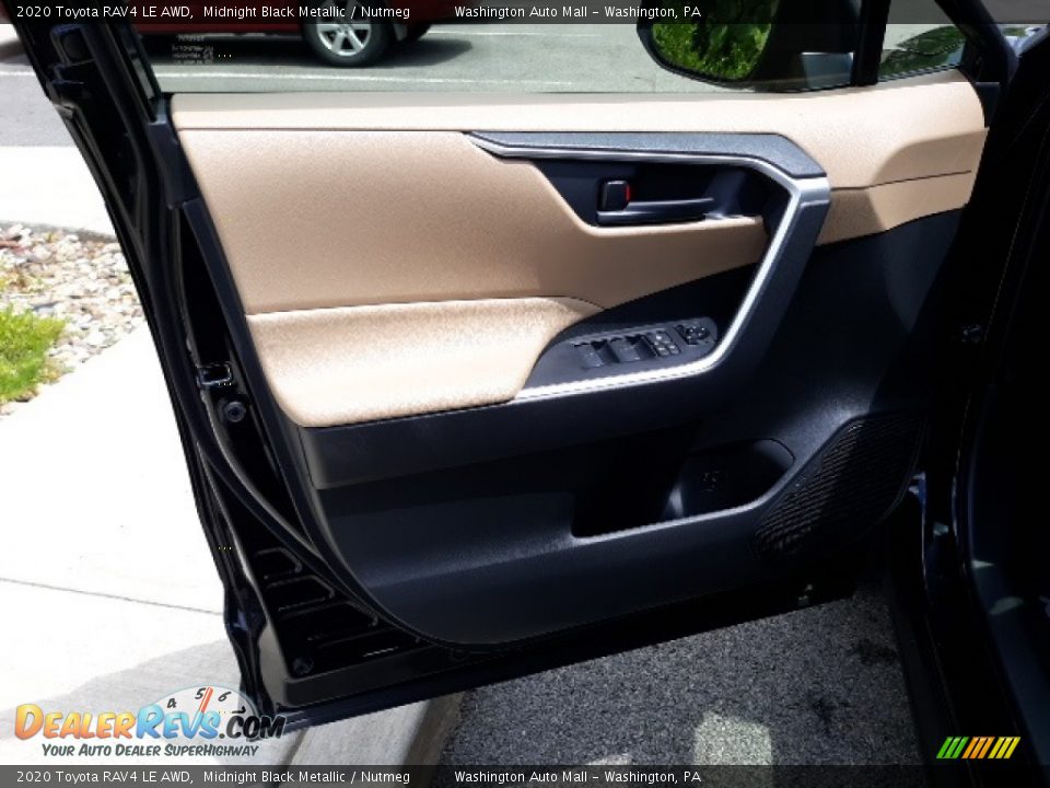 2020 Toyota RAV4 LE AWD Midnight Black Metallic / Nutmeg Photo #21