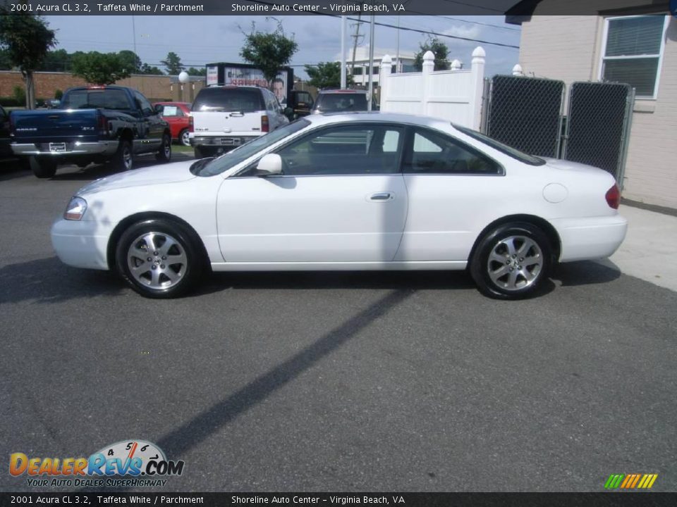 2001 Acura CL 3.2 Taffeta White / Parchment Photo #3