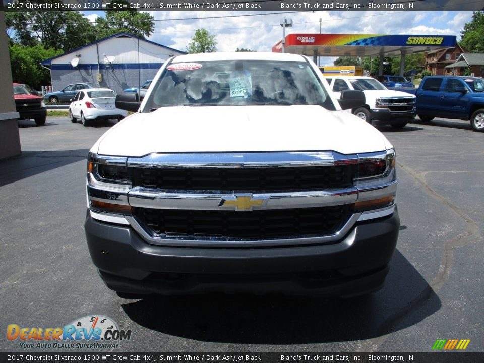 2017 Chevrolet Silverado 1500 WT Crew Cab 4x4 Summit White / Dark Ash/Jet Black Photo #25