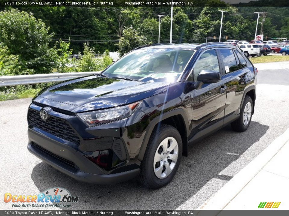 2020 Toyota RAV4 LE AWD Midnight Black Metallic / Nutmeg Photo #27