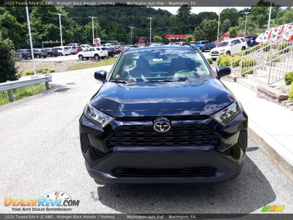 2020 Toyota RAV4 LE AWD Midnight Black Metallic / Nutmeg Photo #28