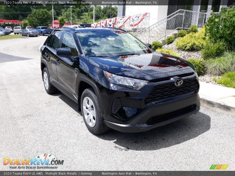 2020 Toyota RAV4 LE AWD Midnight Black Metallic / Nutmeg Photo #29