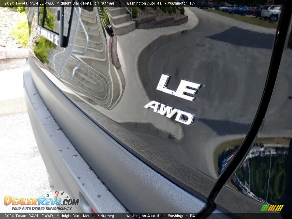 2020 Toyota RAV4 LE AWD Midnight Black Metallic / Nutmeg Photo #34