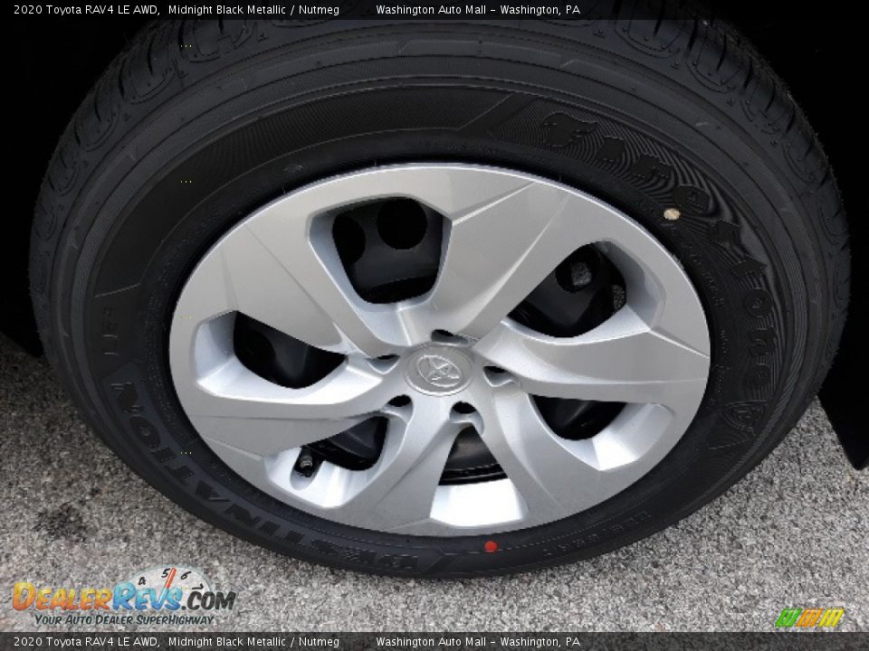 2020 Toyota RAV4 LE AWD Midnight Black Metallic / Nutmeg Photo #35