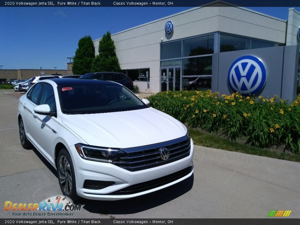 2020 Volkswagen Jetta SEL Pure White / Titan Black Photo #1