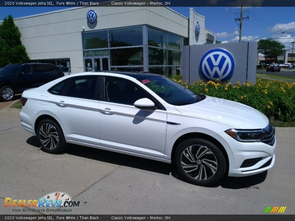 Pure White 2020 Volkswagen Jetta SEL Photo #2
