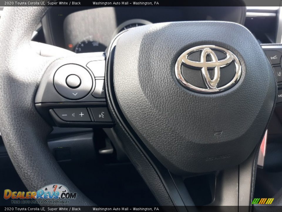 2020 Toyota Corolla LE Super White / Black Photo #5