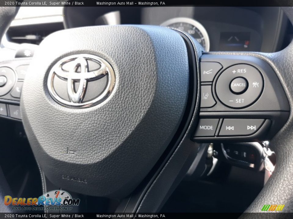 2020 Toyota Corolla LE Super White / Black Photo #6