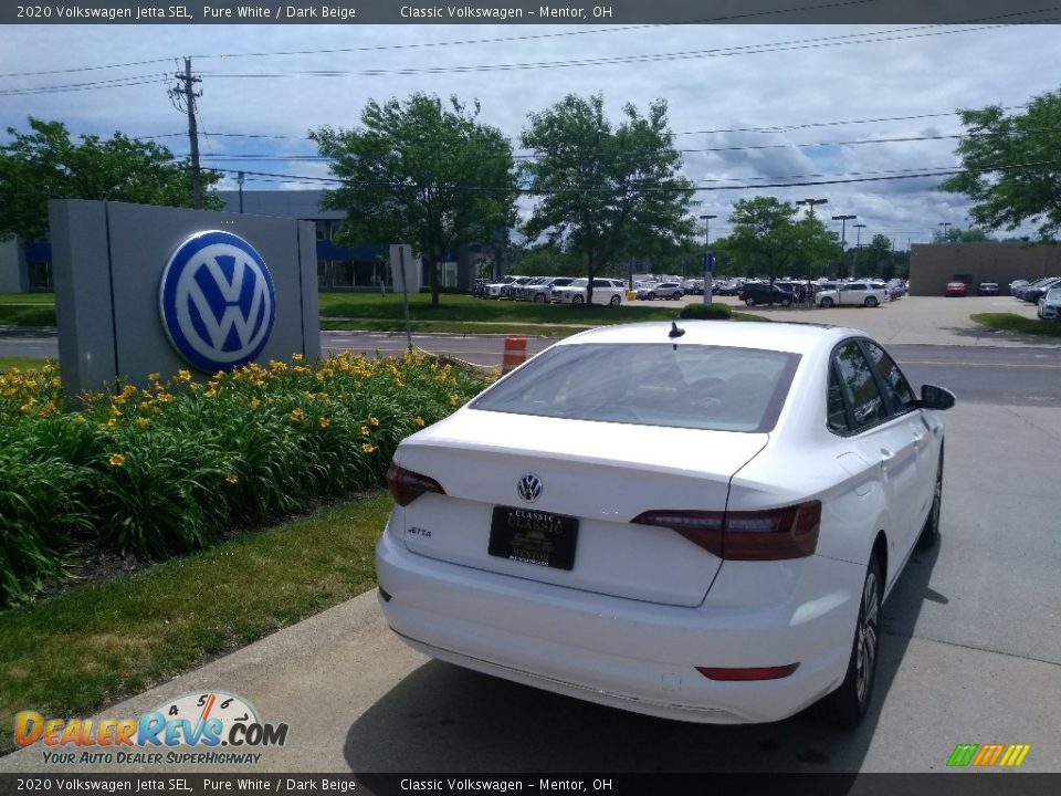 2020 Volkswagen Jetta SEL Pure White / Dark Beige Photo #3