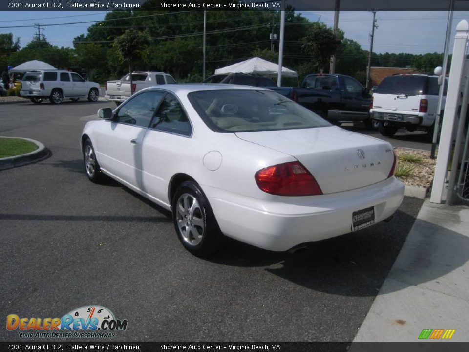 2001 Acura CL 3.2 Taffeta White / Parchment Photo #4