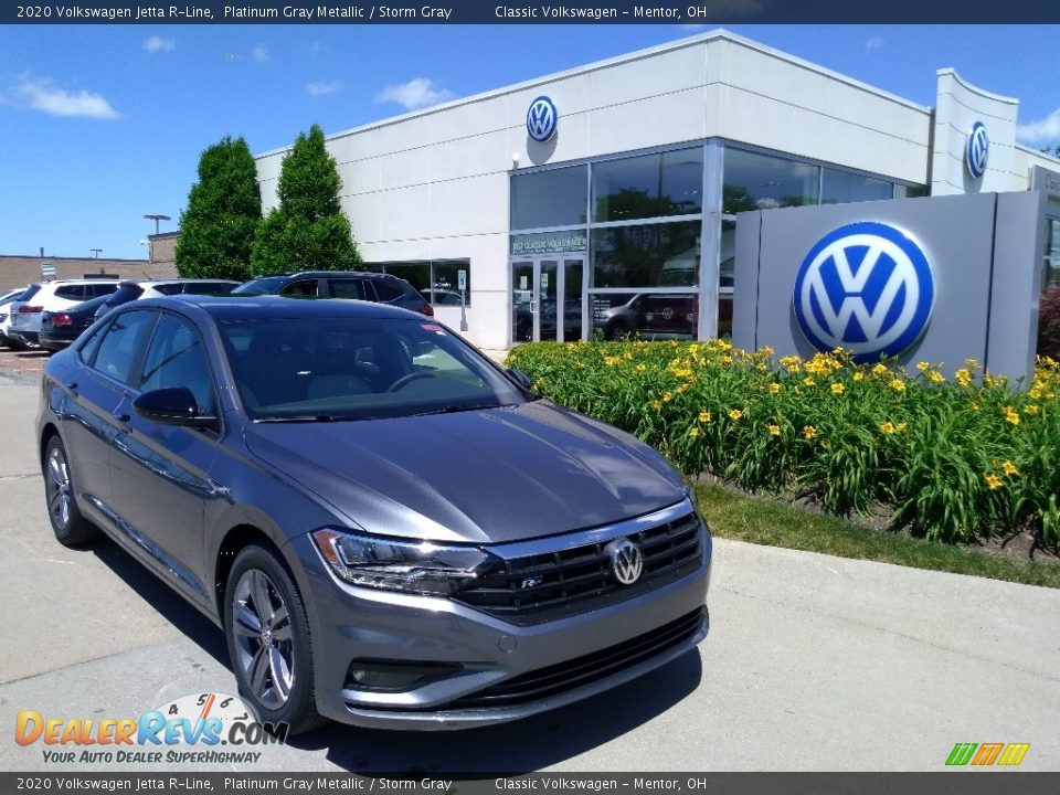 2020 Volkswagen Jetta R-Line Platinum Gray Metallic / Storm Gray Photo #1