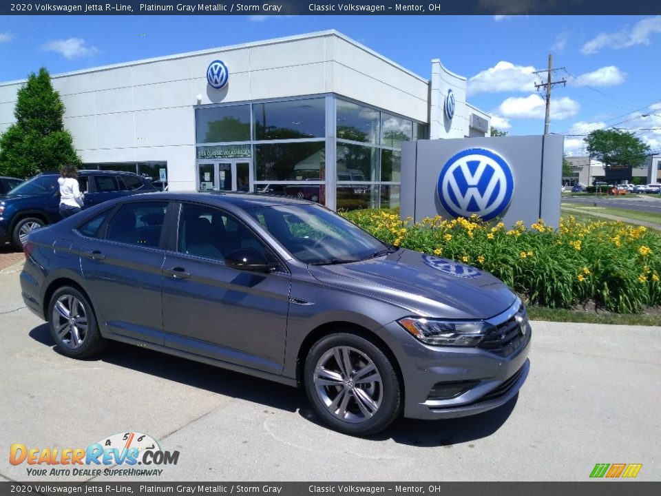 2020 Volkswagen Jetta R-Line Platinum Gray Metallic / Storm Gray Photo #2
