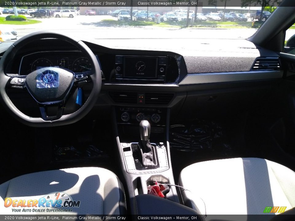 2020 Volkswagen Jetta R-Line Platinum Gray Metallic / Storm Gray Photo #4