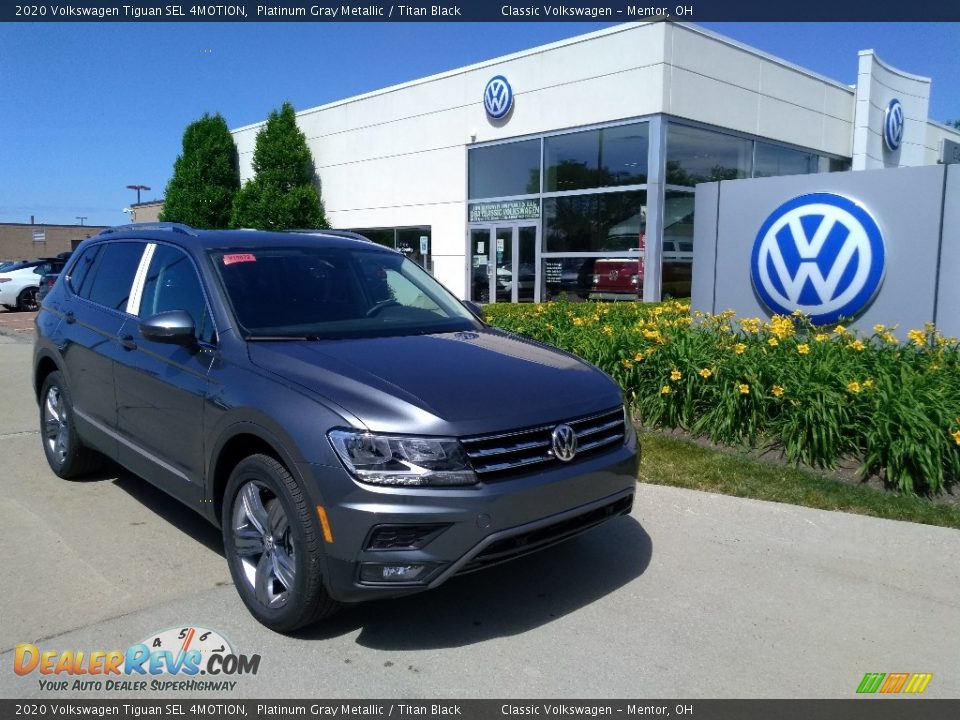 2020 Volkswagen Tiguan SEL 4MOTION Platinum Gray Metallic / Titan Black Photo #1