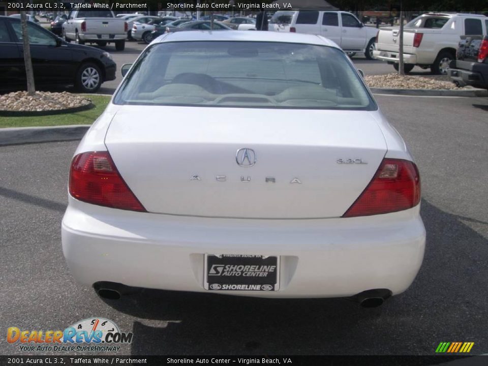2001 Acura CL 3.2 Taffeta White / Parchment Photo #5