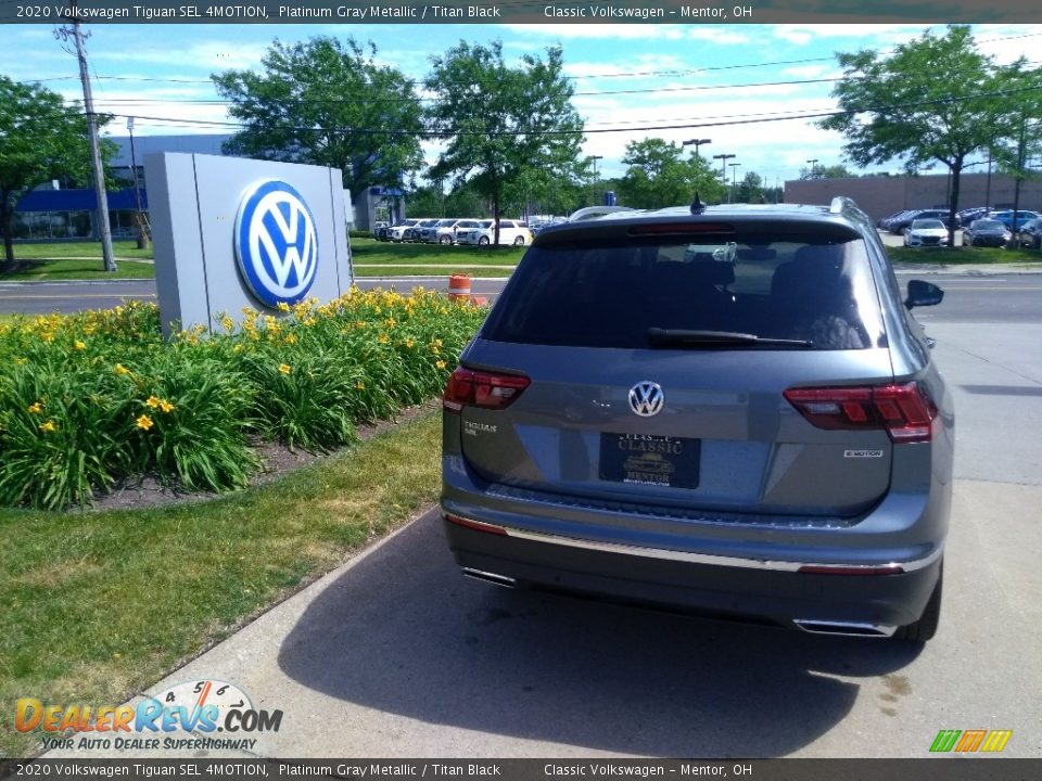 2020 Volkswagen Tiguan SEL 4MOTION Platinum Gray Metallic / Titan Black Photo #3