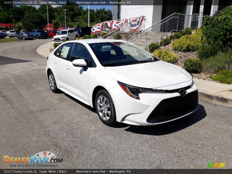 2020 Toyota Corolla LE Super White / Black Photo #25