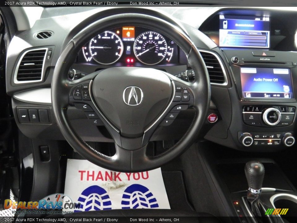 2017 Acura RDX Technology AWD Crystal Black Pearl / Ebony Photo #33