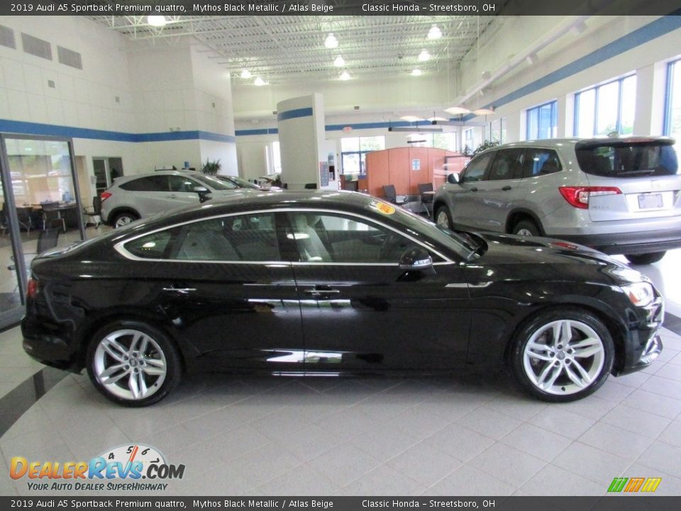 2019 Audi A5 Sportback Premium quattro Mythos Black Metallic / Atlas Beige Photo #5
