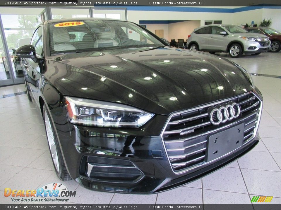 2019 Audi A5 Sportback Premium quattro Mythos Black Metallic / Atlas Beige Photo #6
