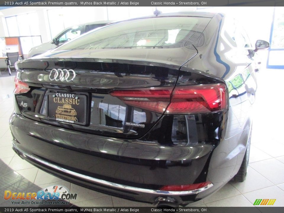 2019 Audi A5 Sportback Premium quattro Mythos Black Metallic / Atlas Beige Photo #10