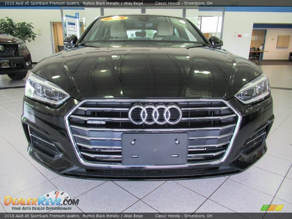 2019 Audi A5 Sportback Premium quattro Mythos Black Metallic / Atlas Beige Photo #13