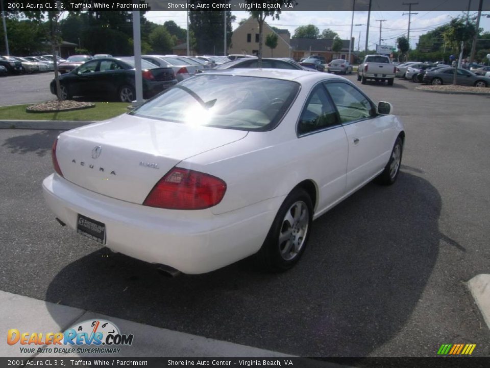 2001 Acura CL 3.2 Taffeta White / Parchment Photo #6